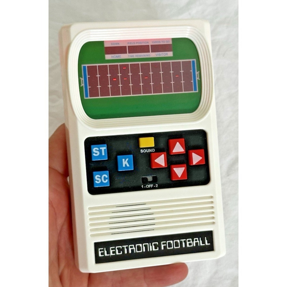 VTG Mattel Electronic Football Handheld Game Lights Sounds Working 1977